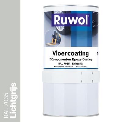 Ruwol 2K Epoxy Vloercoating Lichtgrijs (RAL 7035) 1 kg Ruwol 2K Epoxy Vloercoating Lichtgrijs (RAL 7035) 1 kg