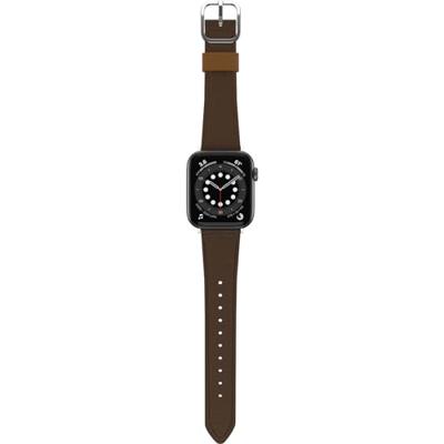 OtterBox Symmetry Cactus Leather horlogeband voor Apple Watch 46mm/45mm/44mm, vervangende duurzame, zachte band voor Apple Watch, Bruin