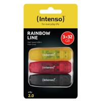 Intenso Rainbow Line USB-stick 64 GB Oranje (transparant) 3502490 USB-A 2.0 - thumbnail