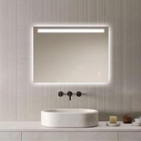 Loxa - Rechthoekige Badkamerspiegel Ambi Led 80x60cm - Dimbaar - 3 Led standen - Condensvrij vlak - Duurzame kwalieit - Eenvoudige installatie - thumbnail