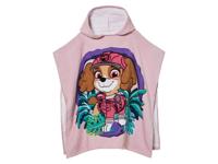 Kinder poncho of handdoek (Poncho/roze) - thumbnail