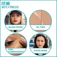 Maybelline Fit Me Matte Poreless Liquide Foundation 332 Golden Caramel - 30ml - thumbnail