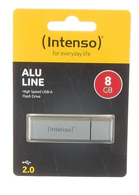 Intenso Alu Line USB-stick 8 GB Zilver 3521462 USB-A 2.0 Intenso Alu Line USB-stick 8 GB Zilver 3521462 USB-A 2.0