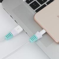 2 stks anti-break USB Charge kabel Winder beschermende case bescherming Sleeve (Baby Blue) - thumbnail