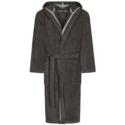 Cawö Cawo Heren Badjas met Capuchon 833 basalt L