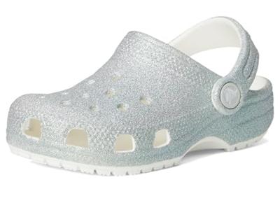 Baby Crocs Classic Iridescent Glitte wit