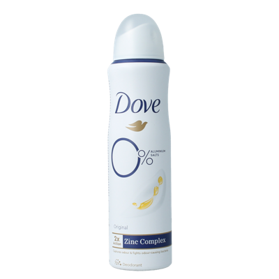 Dove Deodorant spray original 0% 150 Milliliter Dove Deodorant spray original 0% 150 Milliliter