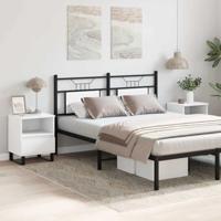 Nachtkastjes 2 st 40x35x50 cm bewerkt hout wit - thumbnail