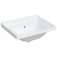 VidaXL Wastafel rechthoekig 61x48x23 cm keramiek wit - thumbnail