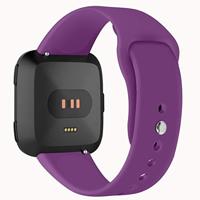 Fitbit Versa 1 / 2 & Lite siliconen bandje - Maat: Small - Donkerpaars - thumbnail