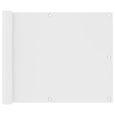 VidaXL Balkonscherm 75x600 cm oxford stof wit VidaXL Balkonscherm 75x600 cm oxford stof wit