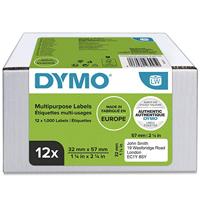 Etiket dymo labelwriter multif 32x57 12st wit - thumbnail