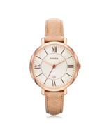 Fossil Dameshorloge Jacqueline Leder Beige ES3487 horloge - thumbnail