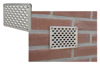 GevelFix Voorzetrooster RVS 10 x 14 cm - thumbnail