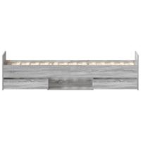 Bedframe met hoofd- en voeteneinde grijs sonoma eiken 90x190 cm - thumbnail