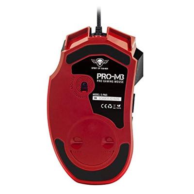 Toetsenbord en muis Spirit of Gamer SOG-3IN1-ES Zwart Rood AZERTY