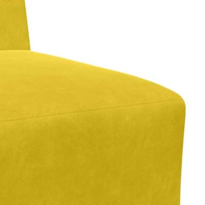 Fauteuil 55 cm fluweel geel