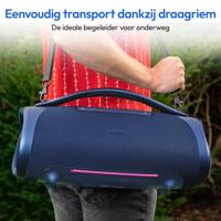 Dankzij de draagbare Bluetooth®-luidsprekers Medion 50077082 Blauw 100 W 4 W - thumbnail