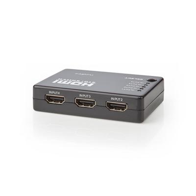 HDMI-schakelaar | 5 poorten | 5x HDMI-ingang | 1x HDMI-uitgang | 1080p | ABS | antraciet | doos HDMI-schakelaar | 5 poorten | 5x HDMI-ingang | 1x HDMI-uitgang | 1080p | ABS | antraciet | doos