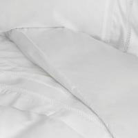 Dommelin Dommelin Dekbedovertrek Favo Satijn 300TC Wit 200x200/220 cm - thumbnail