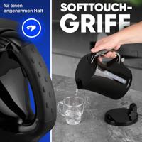 Clatronic WK 3819 S Waterkoker Snoerloos Aantal/Volume: 1.7 l Zwart - thumbnail