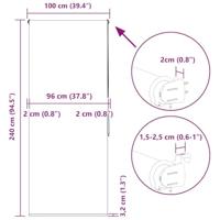 Doucherolgordijn 100x240 cm stofbreedte 96 cm - thumbnail