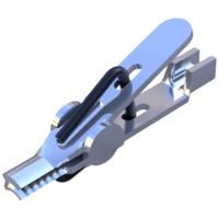 SKS Hirschmann AGF 1 Miniatuur-krokodilklem Wit Klembereik (max.): 1 mm Lengte: 17 mm 1 stuk(s) - thumbnail