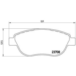 Remblokken set P23119