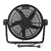 Nedis Vloerventilator | 500 mm | 3 Snelheden | Kantelbaar | Zwart | 1 stuk - FNXL10CBK50 FNXL10CBK50 - thumbnail