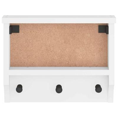 Wandkapstok SANDNES wit 45x12x35 cm massief grenenhout Wandkapstok SANDNES wit 45x12x35 cm massief grenenhout