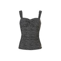 TC WOW tankini bikinitop met all over print zwart/wit - thumbnail