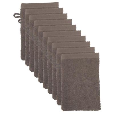 The One Washandjes Taupe - 10 stuks