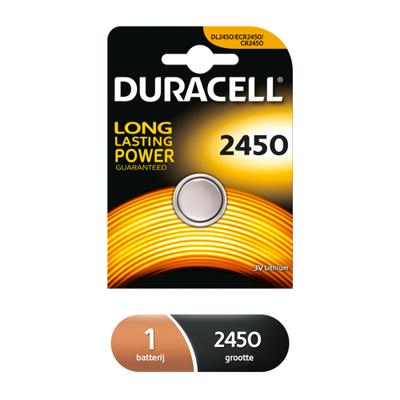 Duracell CR2450 knoopcelbatterij - thumbnail