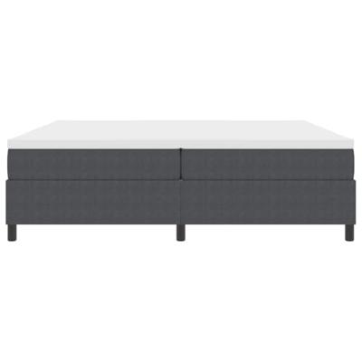 Boxspring bed Donkergrijs en Wit 203 x 200 x 60 cm