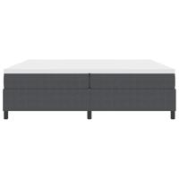Boxspring bed Donkergrijs en Wit 203 x 200 x 60 cm - thumbnail