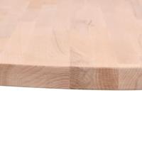 Tafelblad rond 80x2,5 cm massief beukenhout - thumbnail