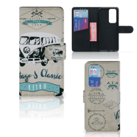 OPPO Find X3 Neo 5G Telefoonhoesje met foto Retro VW Bus - thumbnail