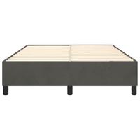 Boxspringframe fluweel donkergrijs 140x200 cm - thumbnail
