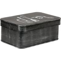 LABEL51 Opbergblik Make-Up opbergkist - Zwart - Metaal - thumbnail
