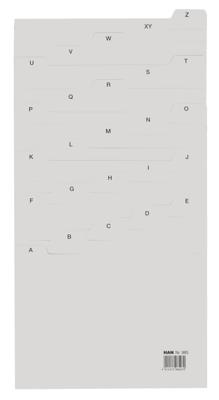 HAN 985 Kaartenbak register DIN A5 liggend A-Z Polypropyleen Grijs 25 tabbladen 985 HAN 985 Kaartenbak register DIN A5 liggend A-Z Polypropyleen Grijs 25 tabbladen 985