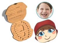 Tandendoosje met naam - Roodkapje - Hout - thumbnail