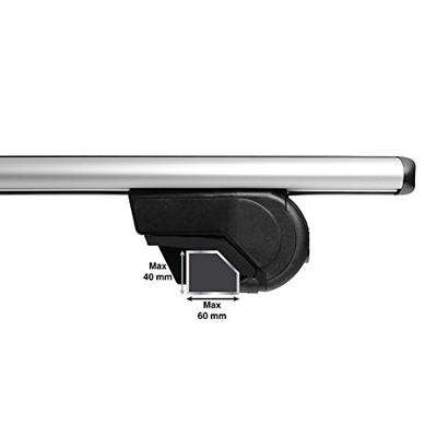 Twinny Load Dakdragerset fly bar 100 kg 124 cm aluminium zilver