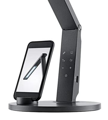 Hansa bureaulamp Vario Plus, LED, antraciet