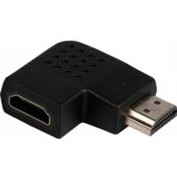 High Speed HDMI met Ethernet Adapter Links Gehoekt HDMI-Connector - HDMI Female Zwart - thumbnail