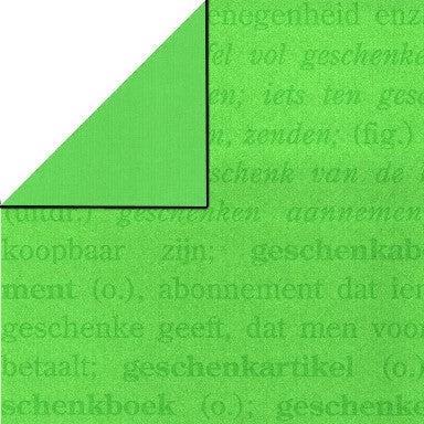 Cadeaupapier - Geschenkpapier - Green fonts on applegreen ribbed 50 cm