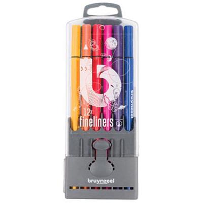 Bruynzeel MXZ Fineliners Etui 12 Stuks Bruynzeel MXZ Fineliners Etui 12 Stuks