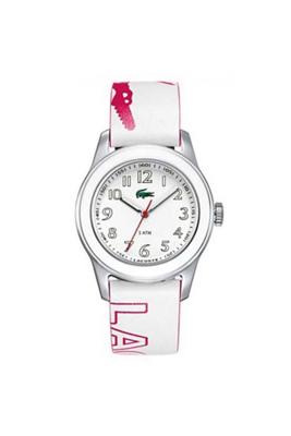Lacoste horlogeband 2000521 / LC-11-3-18-0132 Leder Wit 20mm
