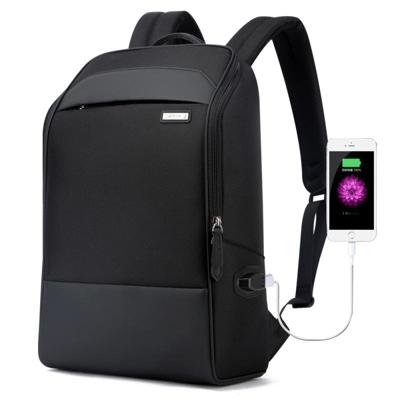 Bopai 751-006881 Business anti-diefstal waterdichte grote capaciteit dubbele schoudertas met USB opladen poort grootte: 30x14x44cm (zwart)