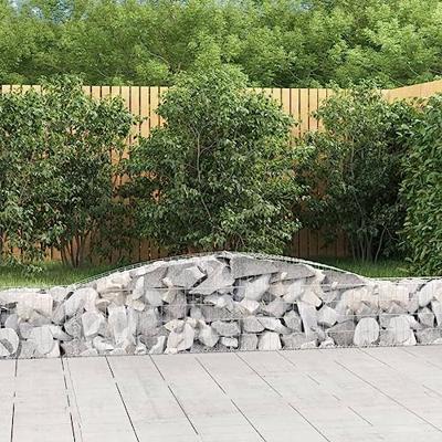VidaXL Schanskorf gewelfd 400x30x40/60 cm gegalvaniseerd ijzer VidaXL Schanskorf gewelfd 400x30x40/60 cm gegalvaniseerd ijzer