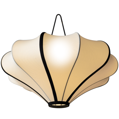 Lampenkap 60cm-Lantaarn-Elastische stof-Creme